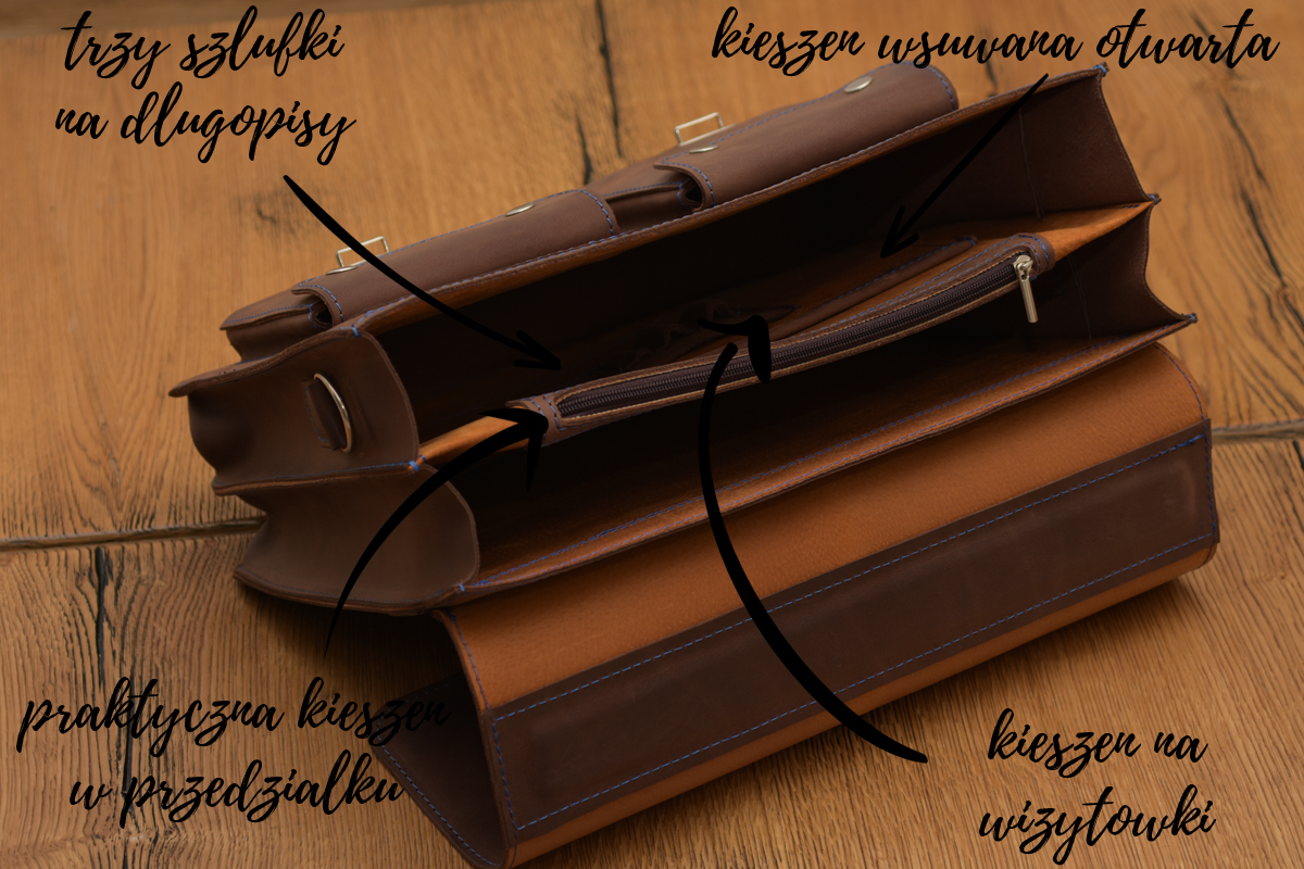 torba skorzana vintage